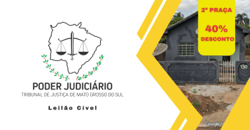 25% TERRENO URBANO COM ÁREA TOTAL DE 480,00M² EM RIO VERDE DE MATO GROSSO/MS